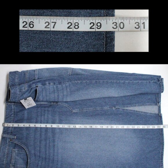 Terra & Sky Blue Denim Midi Skirt NWT - Picture 11 of 11